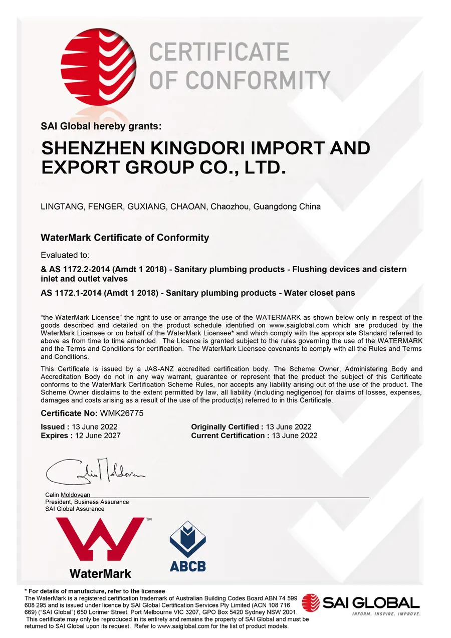 WaterMark certificate held by KIDOIR