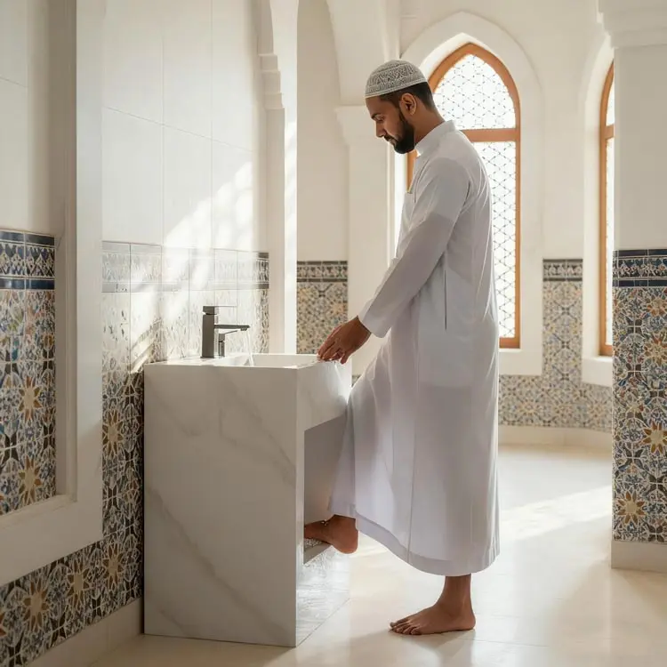 ablution wash basin wudu028