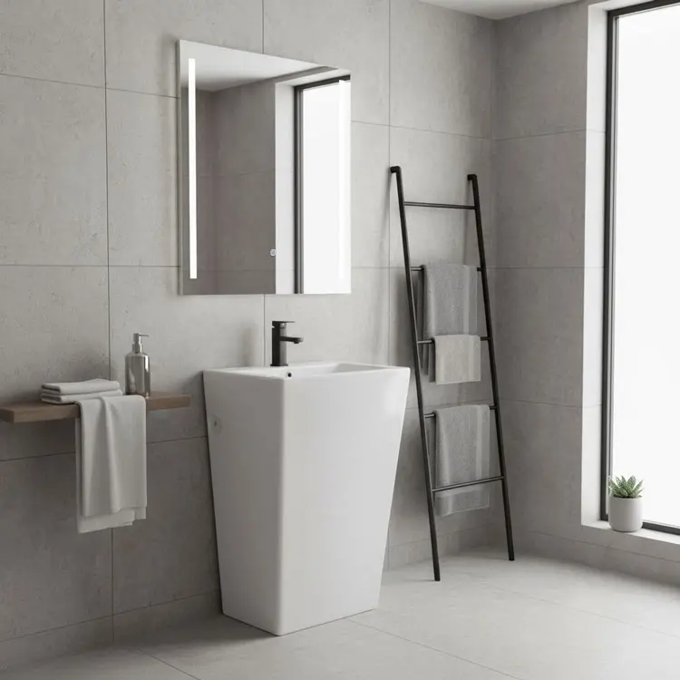 ceramic pedestal sink B-130