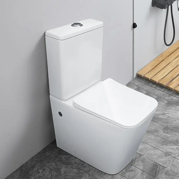 elongated free standing two piece toilet 6-YJ-637